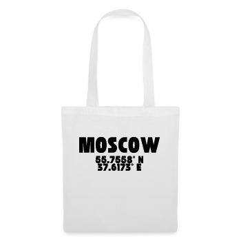 Moscow - Design with coordinates - Tote Bag - white - Front