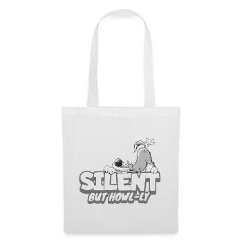 Wolf fart saying I farting wild animal cartoon - Tote Bag - white - Front