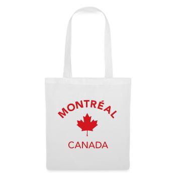 MONTRÉAL, CANADA - Sac en tissu - blanc - Devant