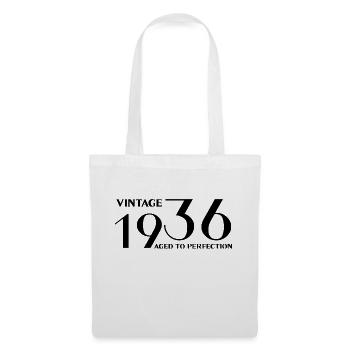 Vintage 1936 aged to perfection - Tote Bag - white - Front