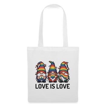 LGBTQ Pride Month - Liebe ist Liebe - Stoffbeutel - Weiß - Vorne