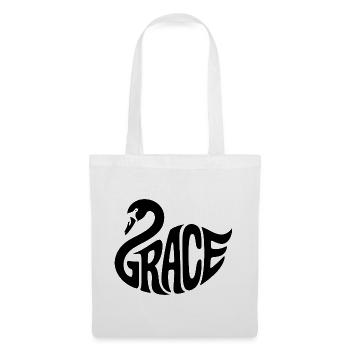Grace - Cool Swan Logo - Tote Bag - white - Front