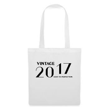 Vintage 2017 aged to perfection - Tote Bag - white - Front