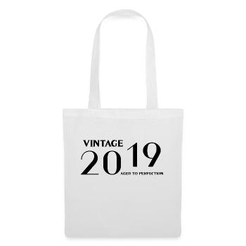 Vintage 2019 aged to perfection - Tote Bag - white - Front