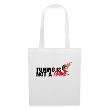 tuning is not a cime /Auto tuning Designs - Stoffbeutel - Weiß - Vorne