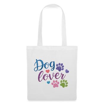 Dog Lover Watercolor Paw Print - Tote Bag - white - Front