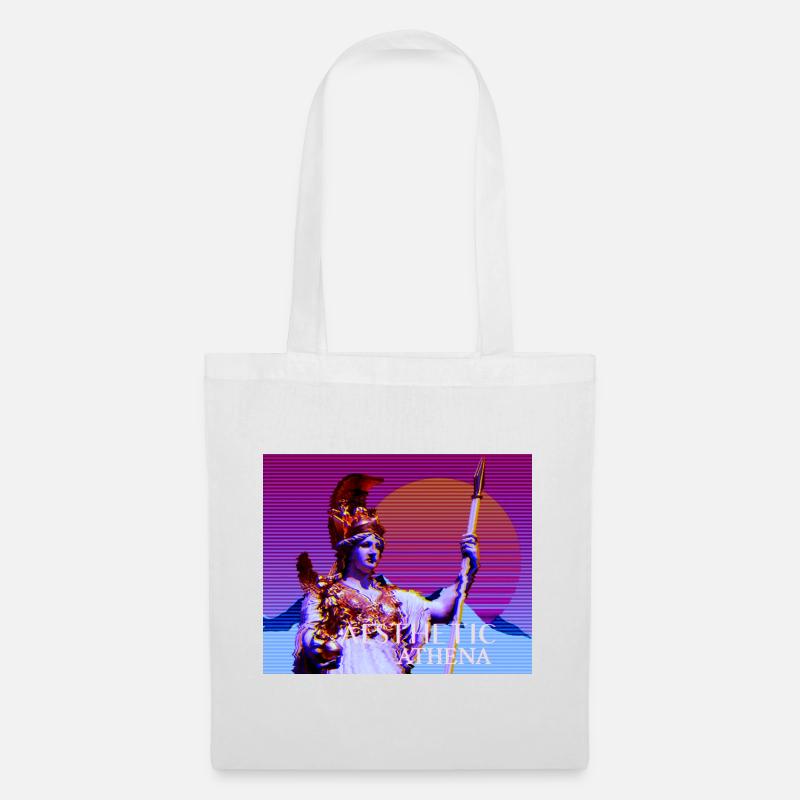 Déesse stylisée abstraite Athéna - Sac en tissu - blanc
