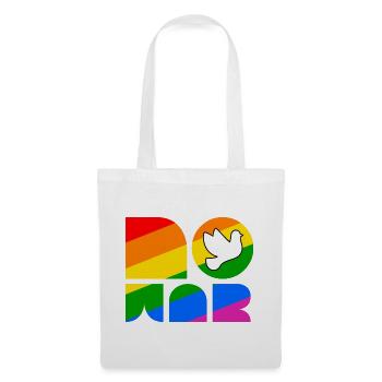 No War LGBTQ Pride Month Shirt - Stoffbeutel - Weiß - Vorne