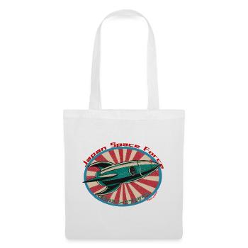 Retro Space Rocket - Japan Space Force - Stoffbeutel - Weiß - Vorne