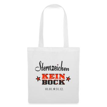 Sternchen Kein Bock Jahreskalender - Stoffbeutel - Weiß - Vorne