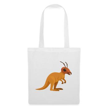 Kangourou Fourmi avec antennes  - Sac en tissu - blanc - Devant