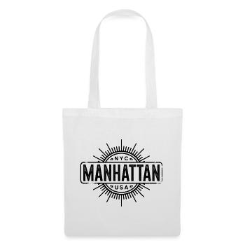 Manhattan - New York Souvenir Design - Stoffbeutel - Weiß - Vorne