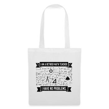 Retired Math Teacher Humor - Tote Bag - white - Front