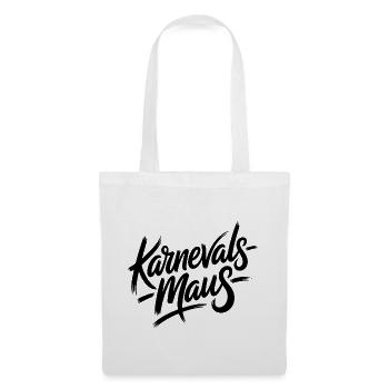 Karnevalsmaus Karneval Köln Kölner Karnevals Maus - Stoffbeutel - Weiß - Vorne