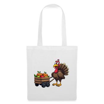 Thanksgiving Drôle Dinde de Thanksgiving - Sac en tissu - blanc - Devant