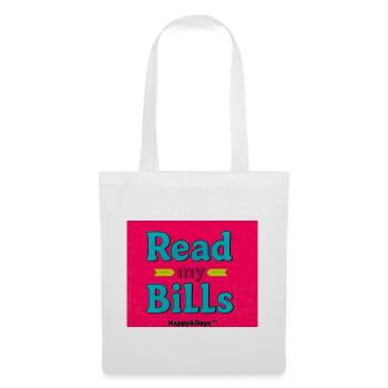 Read My Bills Neon Design - Tote Bag - white - Front