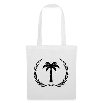 Couronne de symbole de palmier - Sac en tissu - blanc - Devant