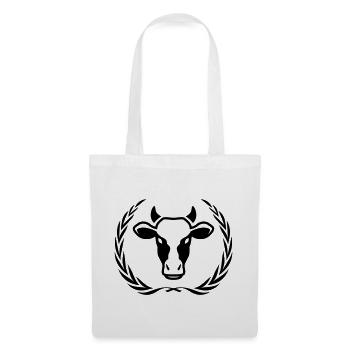 Cow Head Symbol Wreath - Tote Bag - white - Front