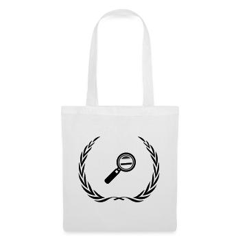 Magnifying Glass Symbol Wreath - Tote Bag - white - Front