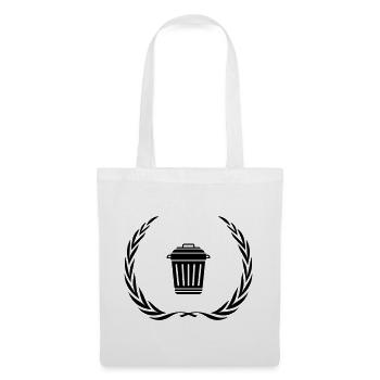 Garbage Can Symbol Wreath - Tote Bag - white - Front