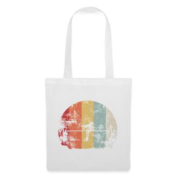 Cheval Heartbeat dans Retro Rainbow - Sac en tissu - blanc - Devant