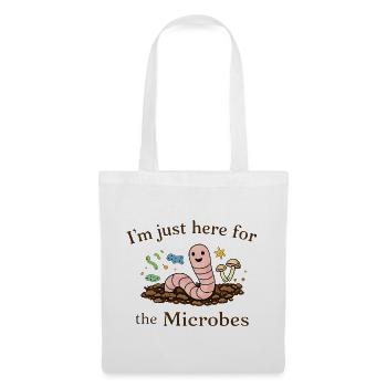 earthworm soil life microorganisms gardener garden - Tote Bag - white - Front