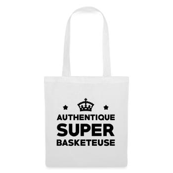 Authentischer Superbasketballspieler - Stoffbeutel - Weiß - Vorne