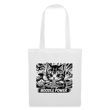 Kawaii Neko Ramen Cat Noodle Anime - Tote Bag - white - Front
