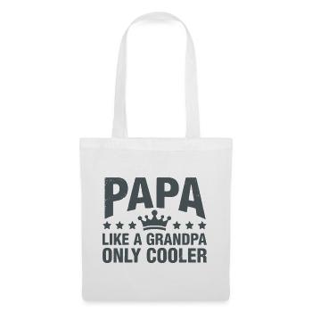 Papa Like a Grandpa, Only Cooler - Tote Bag - white - Front