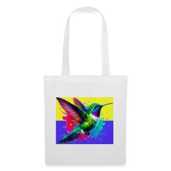 Kolibri - Stoffbeutel - Weiß - Vorne