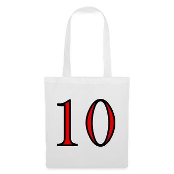 10. 10 YEARS. 10th ANNIVERSARY. 10 YEAR ANNIVERSARY. - Tote Bag - white - Front