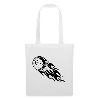 Basketball Fire - Sac en tissu - blanc - Devant