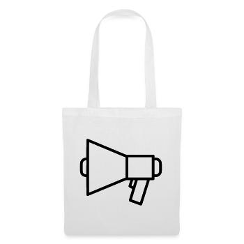 Megaphone Speaker Protest - Tote Bag - white - Front