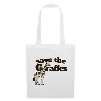 Save the Giraffes Giraffe Art Tee - Tote Bag - white - Front
