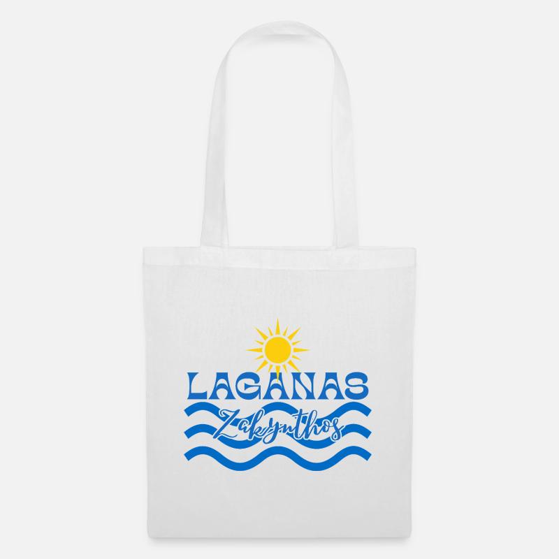 Laganas Zakynthos Sun Waves - Tote Bag - white