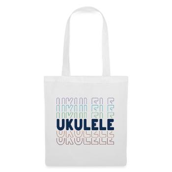Ukulele typography - Tote Bag - white - Front