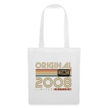 2008 Vintage Vintage Retro Birthday Gift - Tote Bag - white - Front