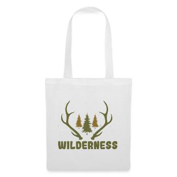 Chasse au cerf en plein air en nature Conception de la nature - Sac en tissu - blanc - Devant