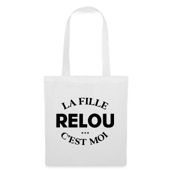 La Fille relou c’est moi – humour femme - Sac en tissu - blanc - Devant