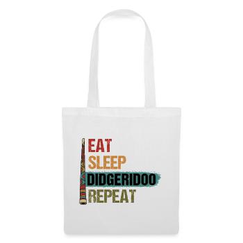Eat Sleep Didgeridoo Repeat - Tote Bag - white - Front
