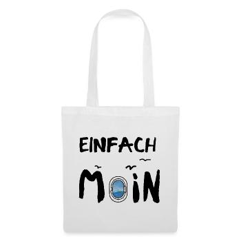 einfach moin bullauge meer erholung urlaub - Stoffbeutel - Weiß - Vorne