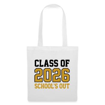 Class of 2026 Schools Out Logo - Stoffbeutel - Weiß - Vorne