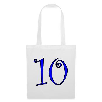 10. 10 YEARS. 10th ANNIVERSARY. 10 YEAR ANNIVERSARY. - Tote Bag - white - Front