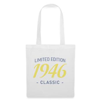 Tee 80 Ans 1946 Typographie Bold - Sac en tissu - blanc - Devant