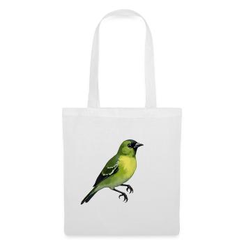 Grünfink Vogel - Stoffbeutel - Weiß - Vorne