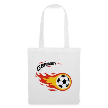 Fußball Fanshirt Deutschland Germany Komet - Stoffbeutel - Weiß - Vorne
