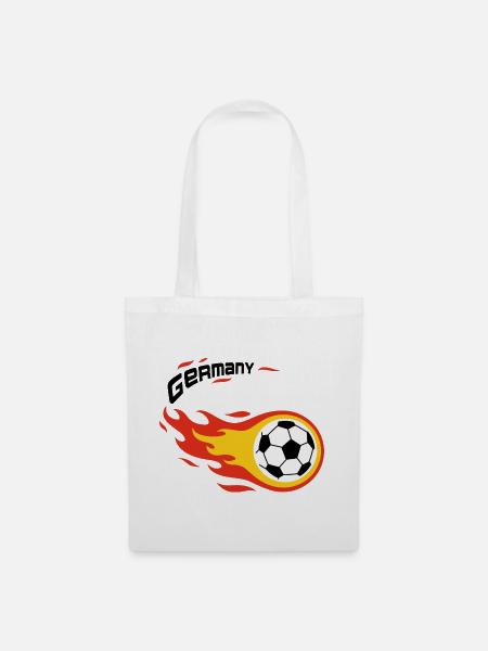 Fußball Fanshirt Deutschland Germany Komet - Stoffbeutel - Weiß