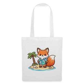 Escapade de l’île du Petit Renard - Sac en tissu - blanc - Devant