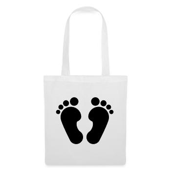 fussabdruck_1 - Tote Bag - white - Front