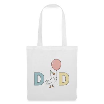 Duck with Balloon Dad - Tote Bag - white - Front